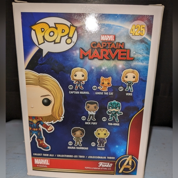 Captain Marvel Chase Funko Pop - Picture 2 of 2